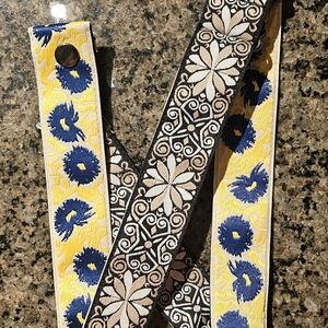 Floral Embroidered Guitar Straps